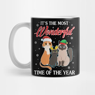 Cats Dance Together It's The Most Wonderful Time Of The Year Mug